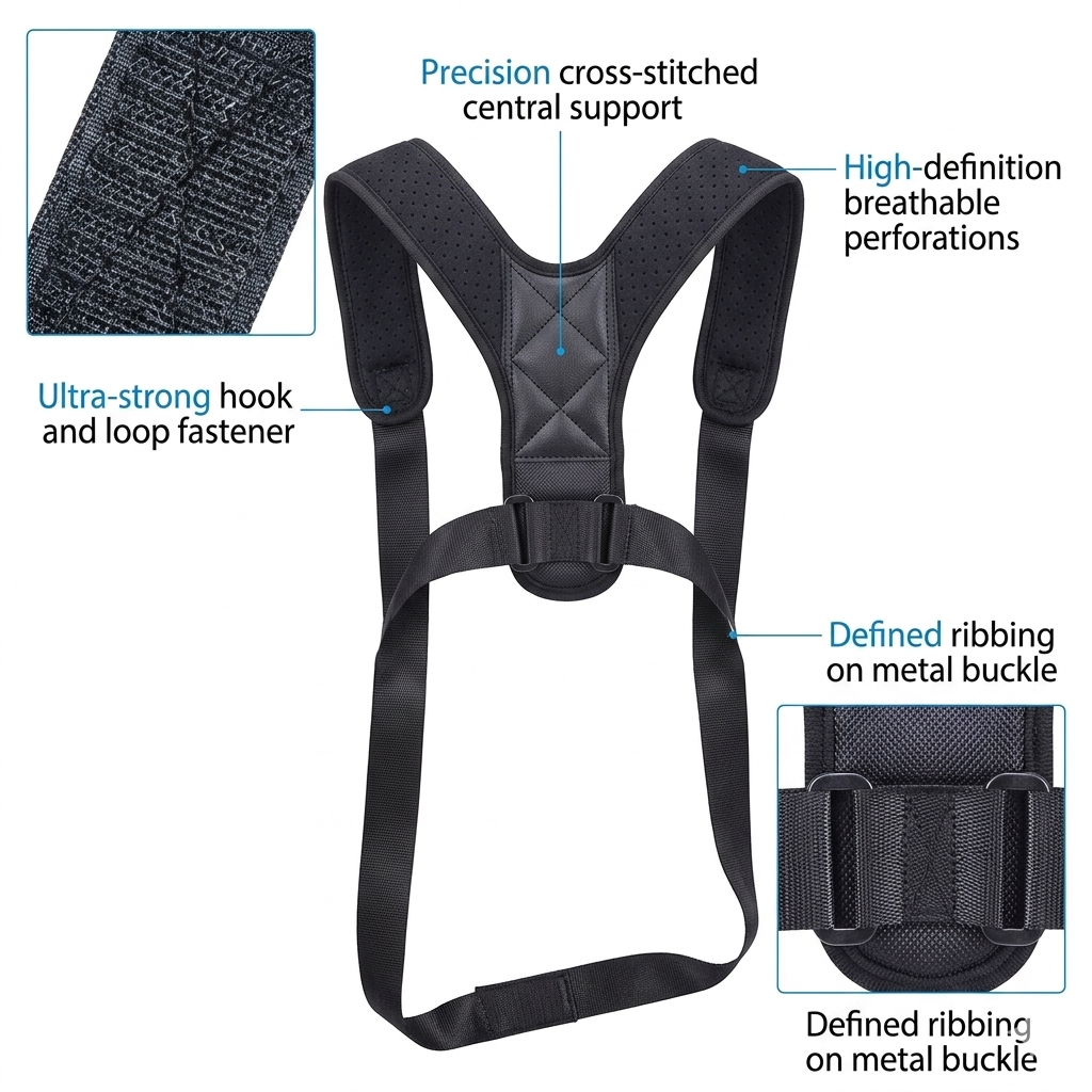 Adjustable Posture Corrector Upper Back Shoulder Posture Belt